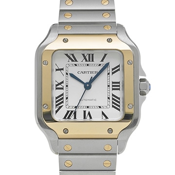 カルティエ サントス ドゥ カルティエ MM W2SA0016 シルバー メンズ 時計 【中古】【wristwatch】