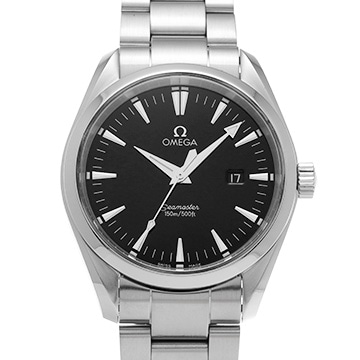 オメガ シーマスター アクアテラ クォーツ 2517.50 ブラック メンズ 時計 【中古】【wristwatch】