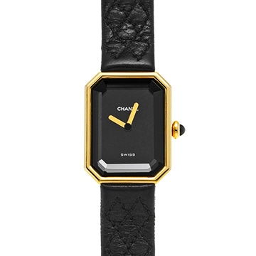 シャネル プルミエール H0090 ブラック レディース 時計 【中古】【wristwatch】