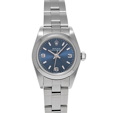 ロレックス オイスターパーペチュアル 76080 ブルー レディース 時計 【中古】【wristwatch】