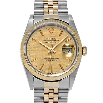 ロレックス デイトジャスト 16233 シャンパンモザイク メンズ 時計 【中古】【wristwatch】