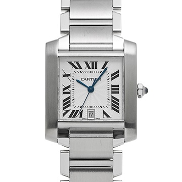 カルティエ タンク フランセーズ LM W51002Q3 シルバー メンズ 時計 【中古】【wristwatch】