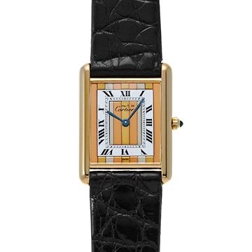カルティエ マストタンク LM ヴェルメイユ 590005 ホワイト ユニセックス 時計 【中古】【wristwatch】