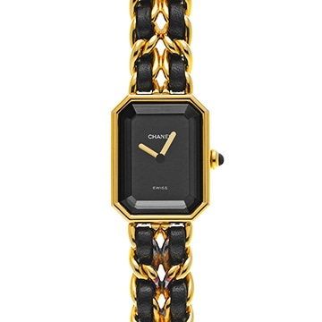 シャネル プルミエール S H0001 ブラック レディース 時計 【中古】【wristwatch】
