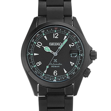 セイコー プロスペックス アルピニスト ブラックシリーズ SPB337J1 ブラック メンズ 時計 【中古】【wristwatch】