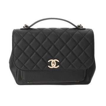シャネル マトラッセ アフィニティ ラージ ブラック A93608 キャビアスキン レディース バッグ 【中古】【bag】