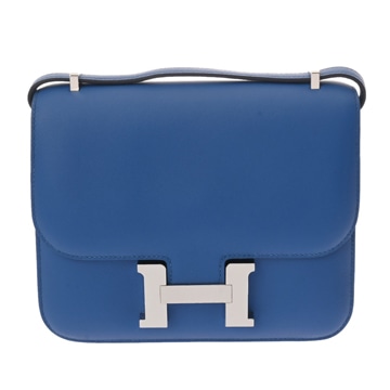 エルメス コンスタンス3 18 ミロワール ブルーフランス ヴォースイフト レディース バッグ 【中古】【bag】