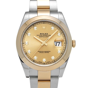 ロレックス デイトジャスト 41 126303G シャンパン/ダイヤモンド メンズ 時計 【中古】【wristwatch】