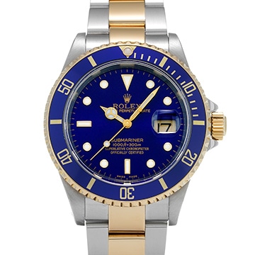 ロレックス サブマリーナ デイト 16613 ブルー メンズ 時計 【中古】【wristwatch】