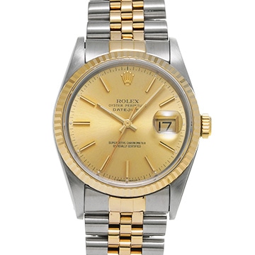 ロレックス デイトジャスト 16233 シャンパン メンズ 時計 【中古】【wristwatch】
