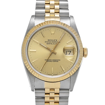 ロレックス デイトジャスト 16233 シャンパン メンズ 時計 【中古】【wristwatch】
