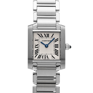 カルティエ タンクフランセーズ SM　 W51008Q3 シルバー レディース 時計 【中古】【wristwatch】