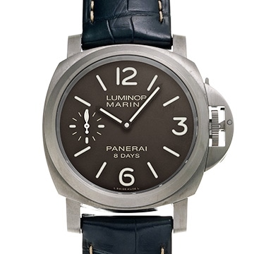 パネライ ルミノール ベース 8days チタニオ PAM00564 ブラウン メンズ 時計 【中古】【wristwatch】