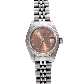 ロレックス デイトジャスト 79174 ピンク レディース 時計 【中古】【wristwatch】