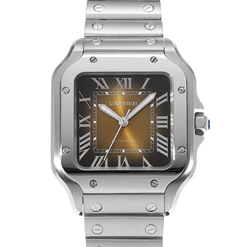 カルティエ サントス ドゥ カルティエ MM WSSA0065 ブラウン・グラデーション メンズ 時計 【中古】【wristwatch】