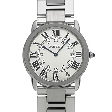 カルティエ ロンドソロ  LM W6701005 シルバー メンズ 時計 【中古】【wristwatch】
