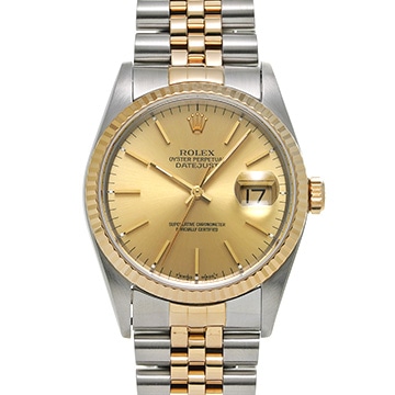 ロレックス デイトジャスト 16233 シャンパン メンズ 時計 【中古】【wristwatch】