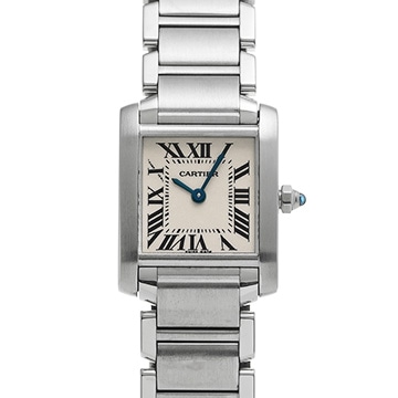 カルティエ タンクフランセーズ SM W51008Q3 シルバー レディース 時計 【中古】【wristwatch】