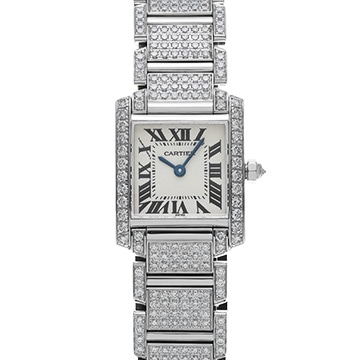 カルティエ タンクフランセーズ SM WE1002SD シルバー レディース 時計 【中古】【wristwatch】