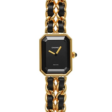 シャネル プルミエール S H0001 ブラック レディース 時計 【中古】【wristwatch】