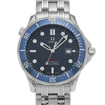 オメガ シーマスター 300 クォーツ 2221.80 ブルー メンズ 時計 【中古】【wristwatch】