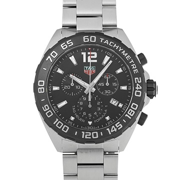 タグ ホイヤー フォーミュラ1 クォーツ クロノグラフ CAZ1010.BA0842 ブラック メンズ 時計 【中古】【wristwatch】