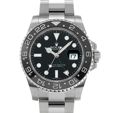 ロレックス GMTマスターII 116710LN ブラック メンズ 時計 【中古】【wristwatch】