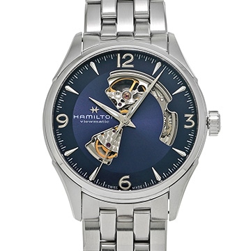 ハミルトン ジャズマスター オープンハート H32705141 ブルー メンズ 時計 【中古】【wristwatch】