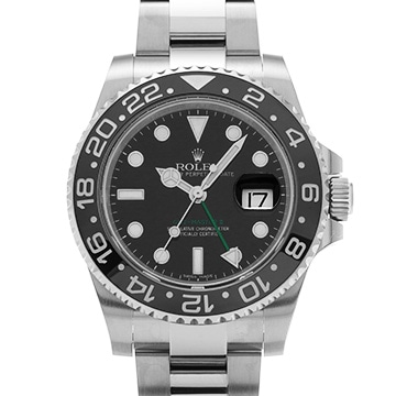 ロレックス GMTマスターII 116710LN ブラック メンズ 時計 【中古】【wristwatch】