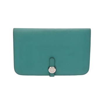 エルメス ドゴン デュオ ヴェールヴェロン ヴォースイフト ユニセックス 財布 【中古】【purse】