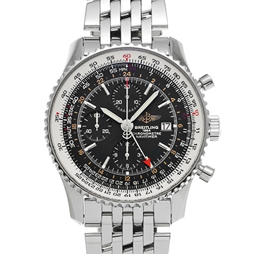 ブライトリング ナビタイマー ワールド A2432212/B726 ブラック メンズ 時計 【中古】【wristwatch】
