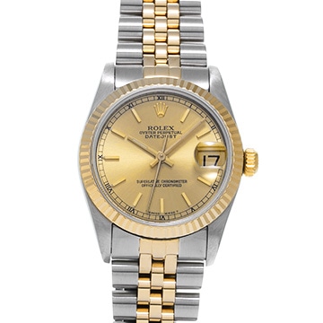 ロレックス デイトジャスト 68273 シャンパン ユニセックス 時計 【中古】【wristwatch】