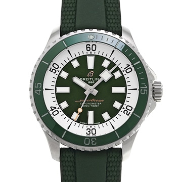 ブライトリング スーパーオーシャン オートマチック 44 A17376A31L1S1 グリーン メンズ 時計 【中古】【wristwatch】