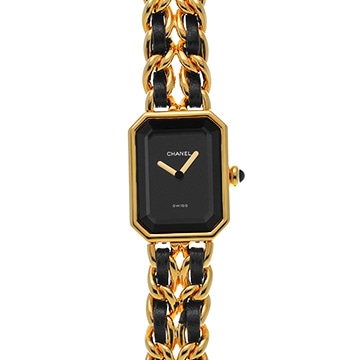 シャネル プルミエール S H0001 ブラック レディース 時計 【中古】【wristwatch】