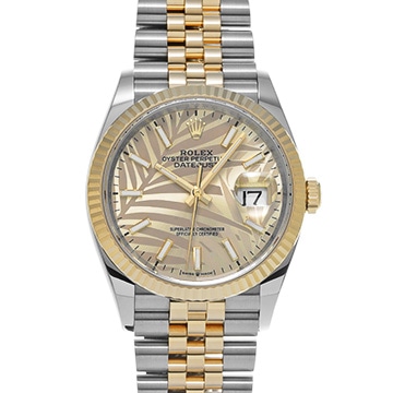 ロレックス デイトジャスト 126233 ゴールデン パームモチーフ メンズ 時計 【中古】【wristwatch】