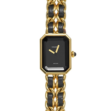 シャネル プルミエール M H0001 ブラック レディース 時計 【中古】【wristwatch】