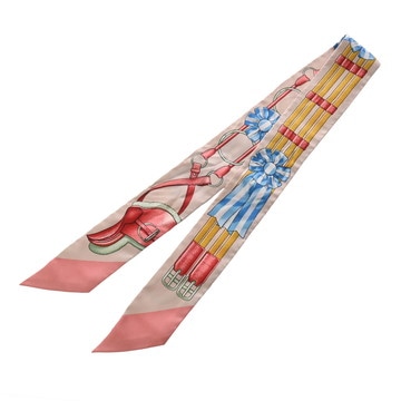 エルメス ツイリー JUMPING マルチカラー シルク100％ レディース 【中古】【other】