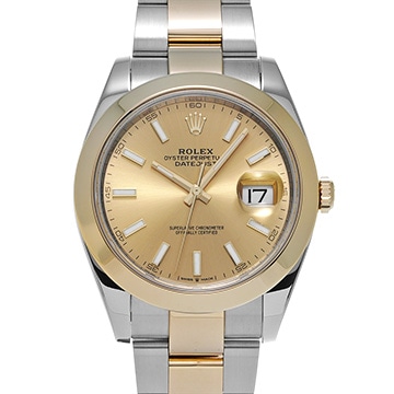 ロレックス デイトジャスト 41 126303 シャンパン メンズ 時計 【中古】【wristwatch】