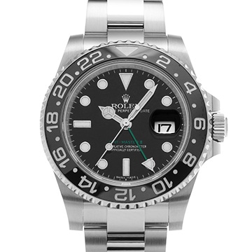 ロレックス GMTマスターII 116710LN ブラック メンズ 時計 【中古】【wristwatch】
