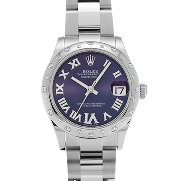 ロレックス デイトジャスト 31 278344RBR オーベルジーヌ ユニセックス 時計 【中古】【wristwatch】