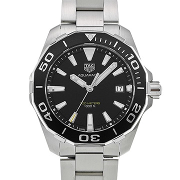タグ ホイヤー アクアレーサー クォーツ WAY111A.BA0928 ブラック メンズ 時計 【中古】【wristwatch】