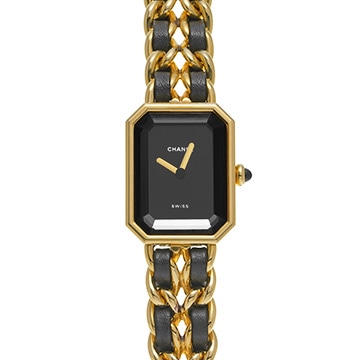 シャネル プルミエール XL H0001 ブラック レディース 時計 【中古】【wristwatch】