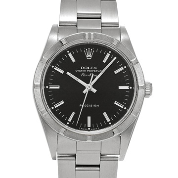 ロレックス エアキング 14010 ブラック メンズ 時計 【中古】【wristwatch】