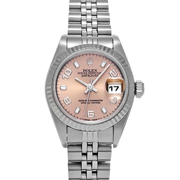 ロレックス デイトジャスト 69174 ピンク レディース 時計 【中古】【wristwatch】