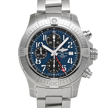 ブライトリング アベンジャー クロノグラフ GMT 45 A24315101C1A1 ブルー/グレー メンズ 時計 【中古】【wristwatch】