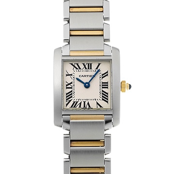 カルティエ タンク フランセーズ SM W51007Q4 シルバー レディース 時計 【中古】【wristwatch】