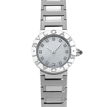 ブルガリ ブルガリブルガリ 103095 ホワイトシェル/ダイヤモンド レディース 時計 【中古】【wristwatch】