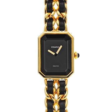 シャネル プルミエール S H0001 ブラック レディース 時計 【中古】【wristwatch】