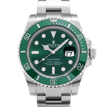 ロレックス サブマリーナ デイト 116610LV グリーン メンズ 時計 【中古】【wristwatch】
