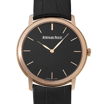 オーデマ ピゲ ジュールオーデマ エクストラシン 15180OR.OO.A002CR.01 ブラック メンズ 時計 【中古】【wristwatch】